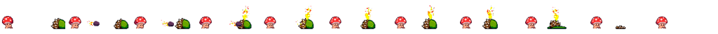 Mushy character throwing fiery rocks on plant